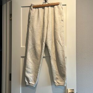 AGOLDE sweatpants cream color, size Small.  Like new condition.